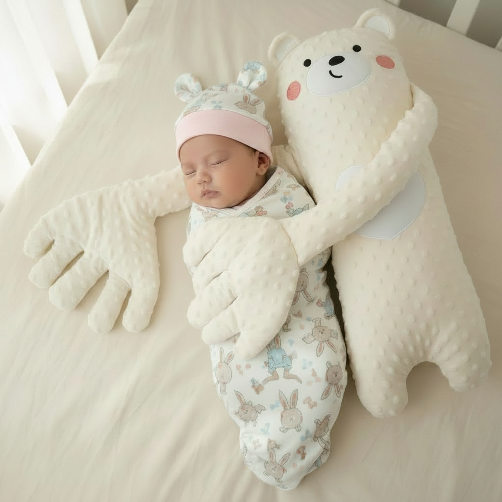 Cadeau de naissance original et utile Duo Magique doudou & emmaillotage