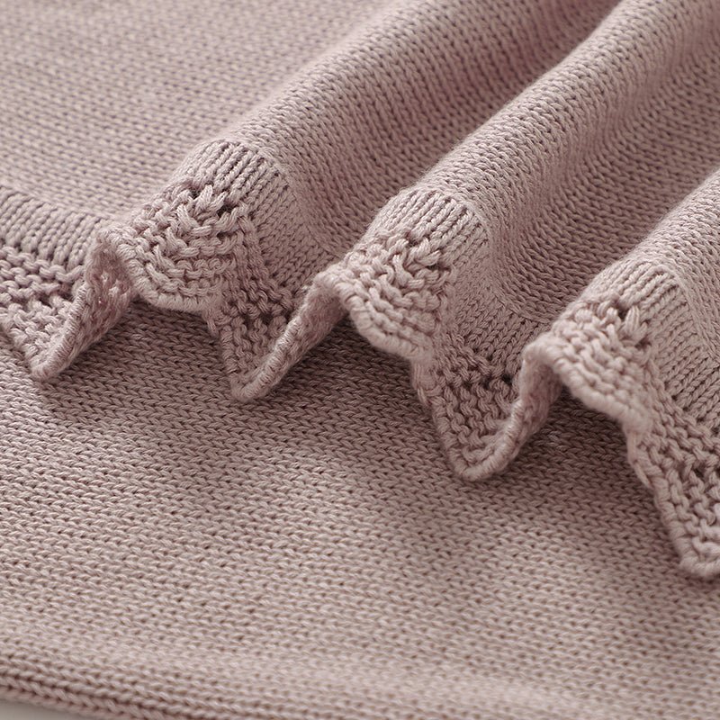 couverture bébé brodée élégante grise démo broderie