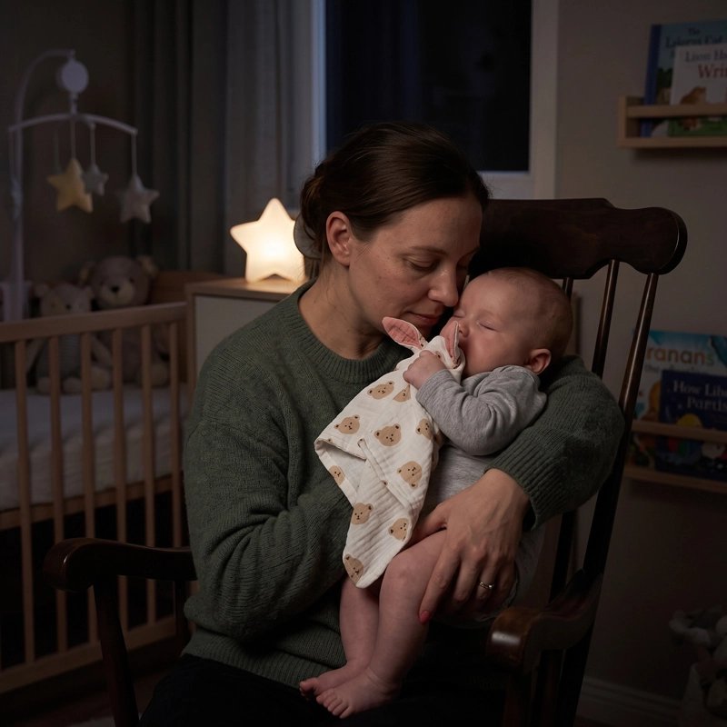 Doudou confort apaisant lapinou maman bébé sécurisé dort bras maman