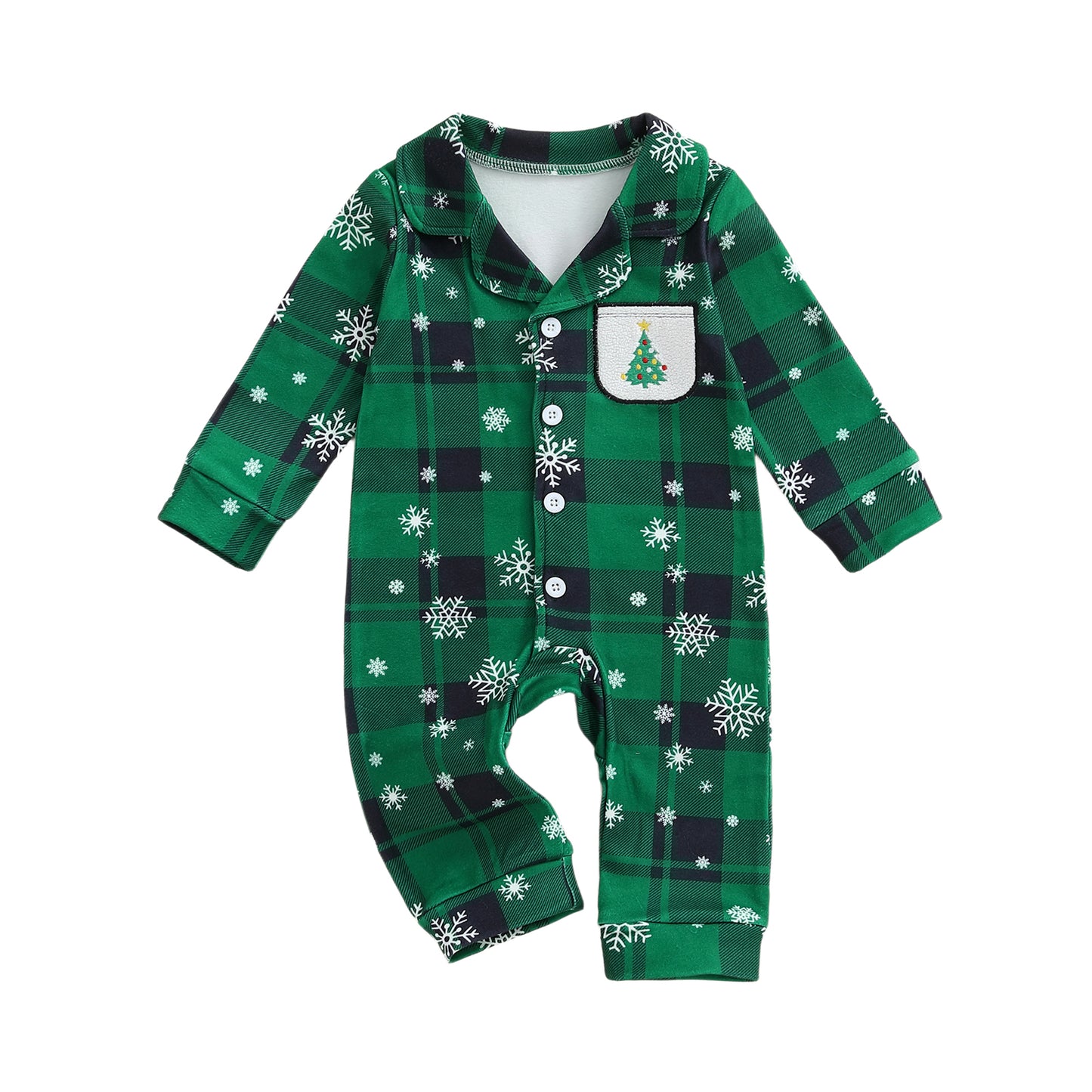 PYJAMA NOEL BEBE COTON DOUX PREMIER NOEL VERT