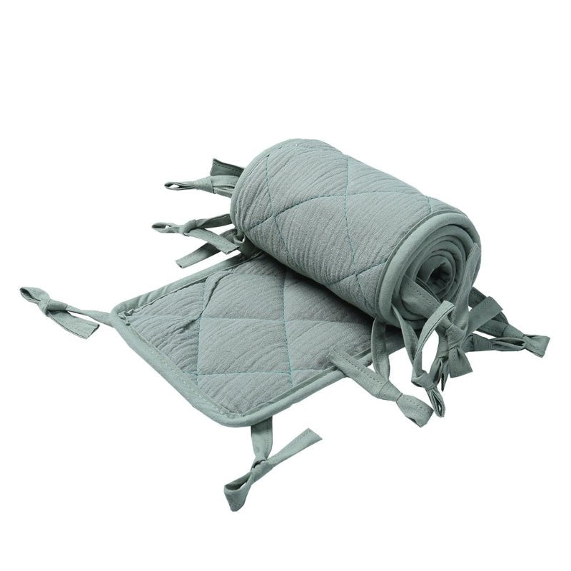 tour de lit respirant sérénité gris