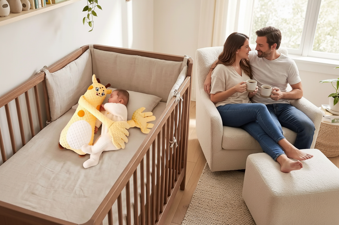Pourquoi les peluches qui tapotent bébé séduisent de plus en plus les parents?