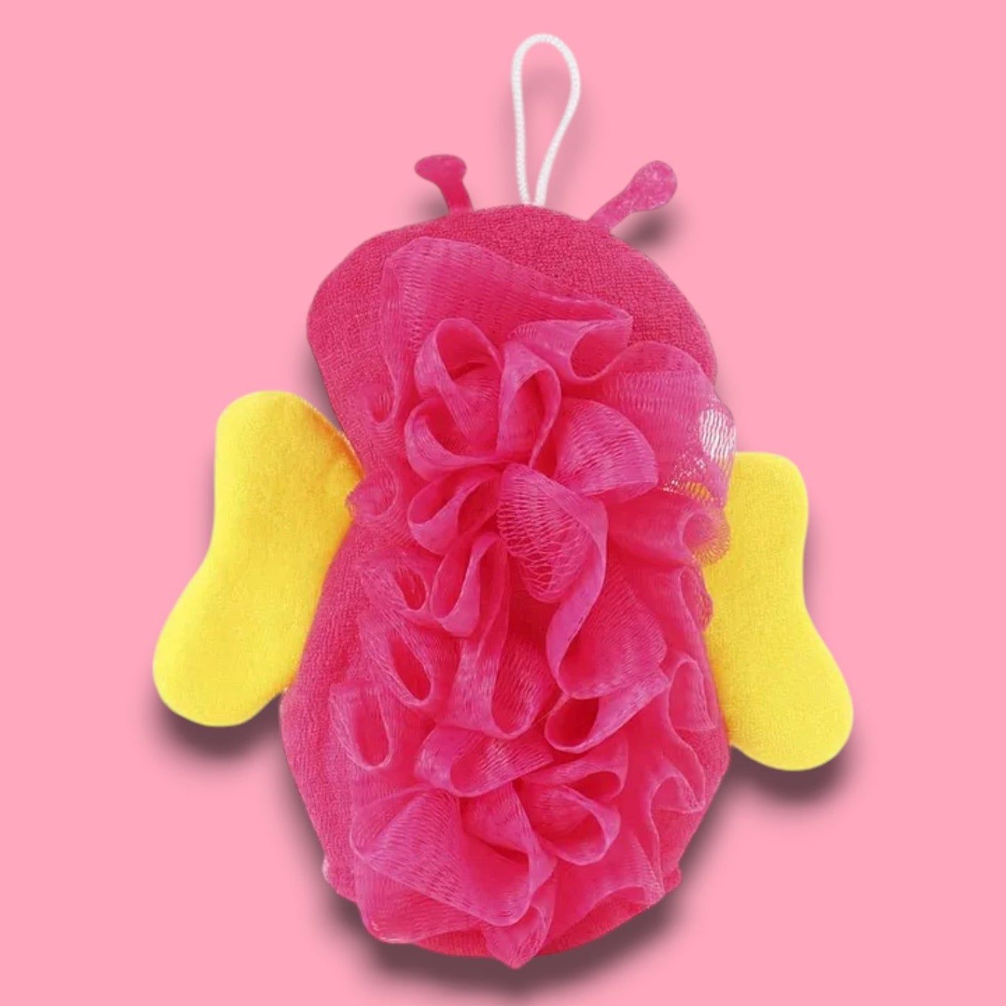 Gant de Toilette Enfant - FunGlove™ - Abeille Rose