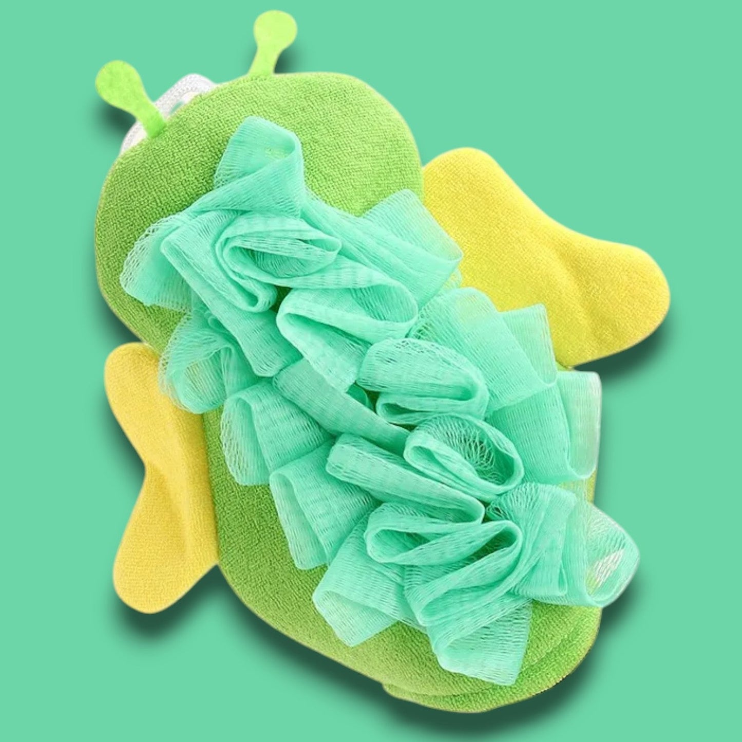 Gant de Toilette Enfant - FunGlove™ - Abeille Verte