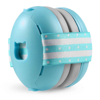 meilleur casque anti bruit bébé ajustable bleu démo