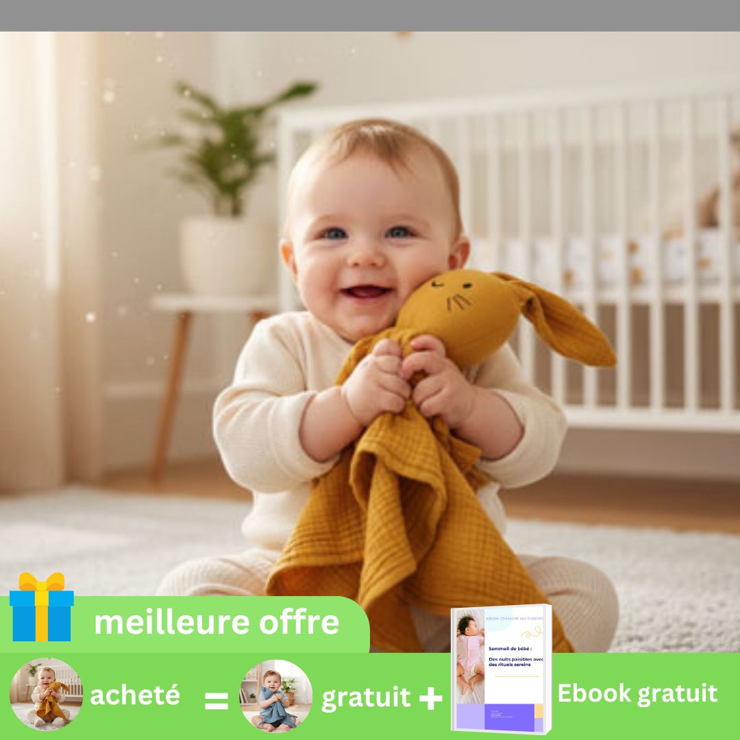 Doudou lapin | Câlin mousseline douce