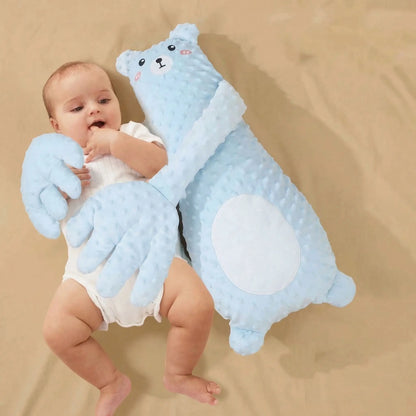 doudou tapote bébé câlinou doux bleu bébé paix