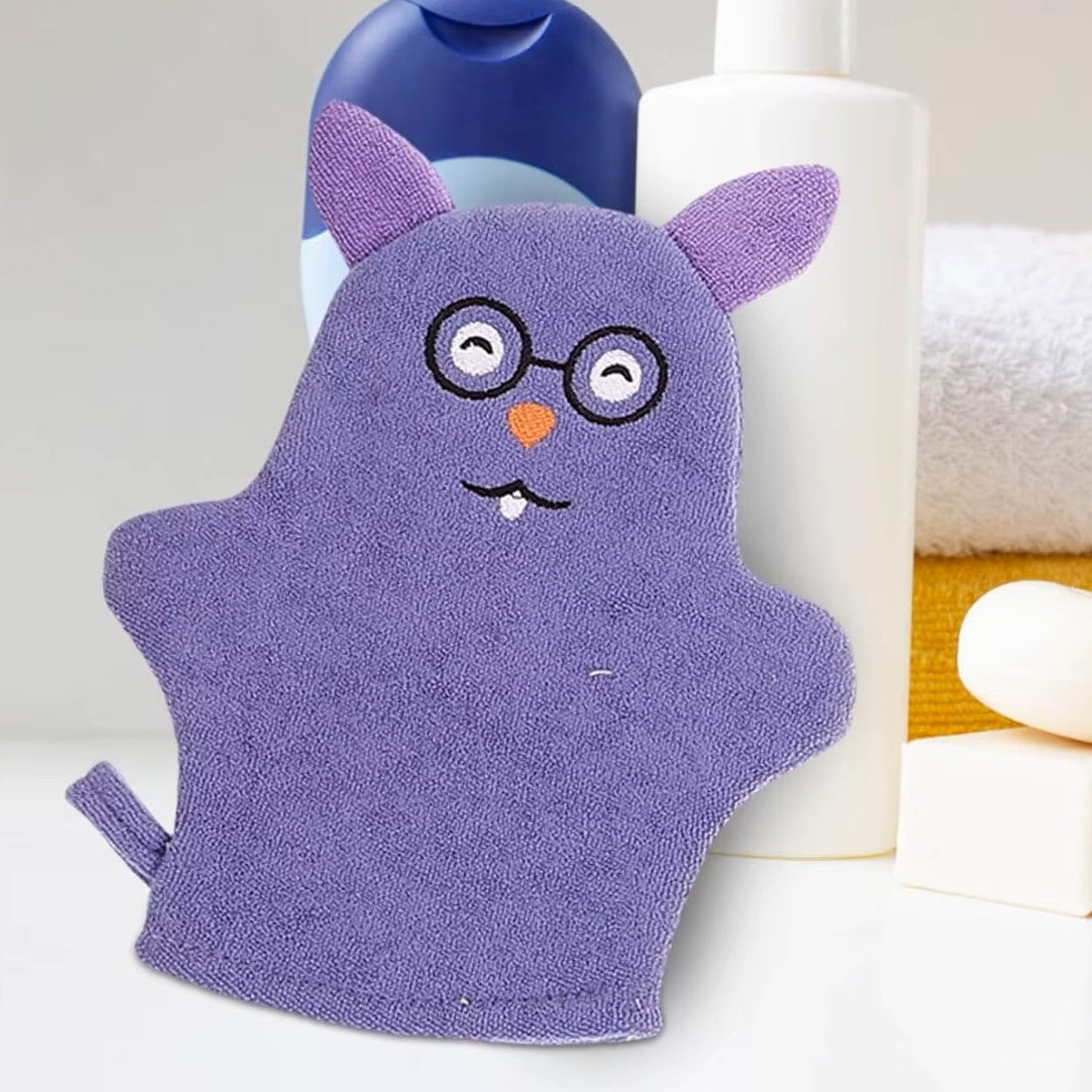 Gant de Toilette Enfant - FunGlove™ - Souris