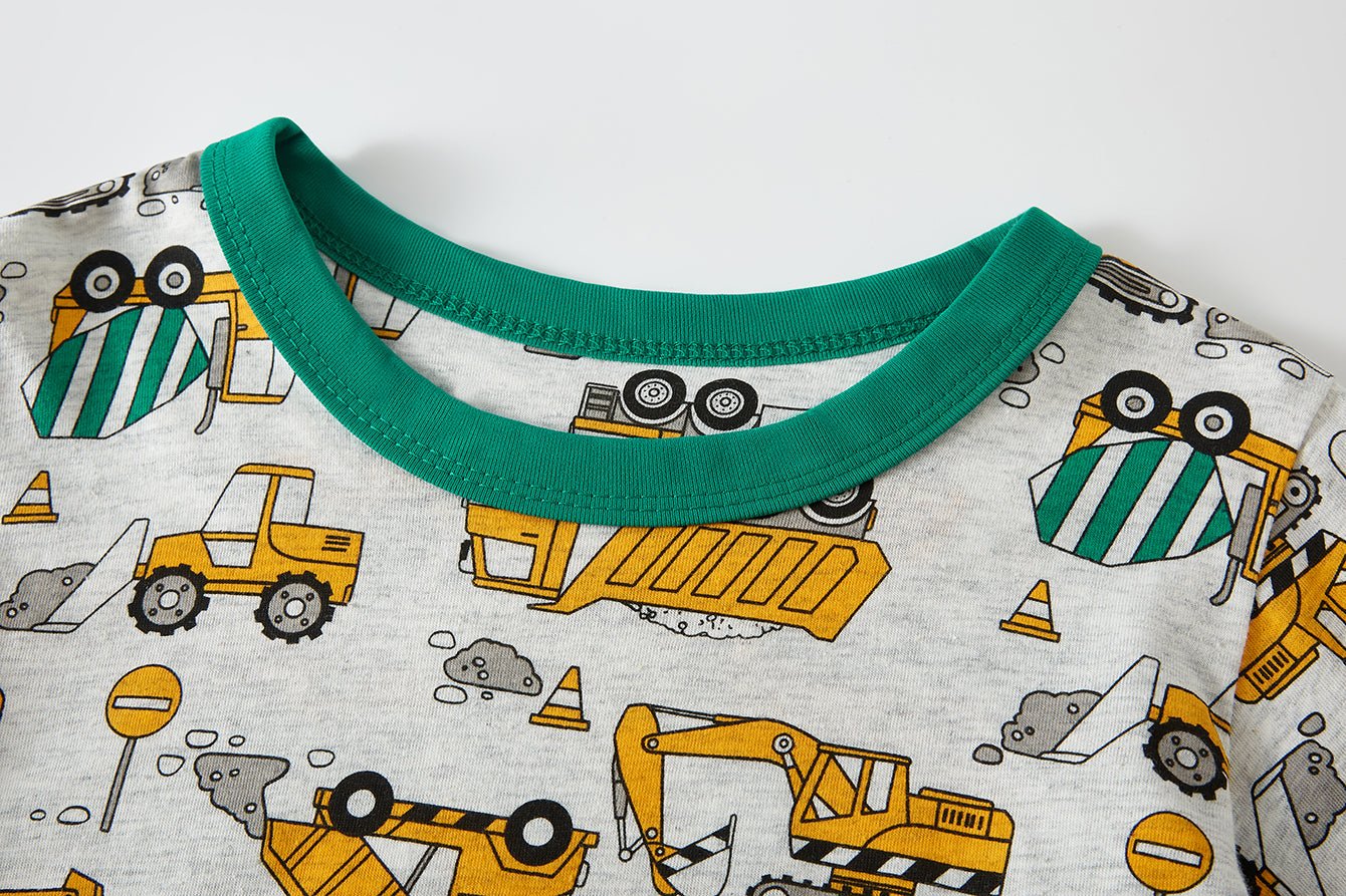 Pyjama deux pièces bébé garçon coton bio col rond