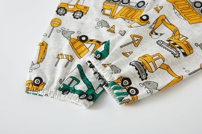 Pyjama deux pièces bébé garçon coton bio pantalon élastique 