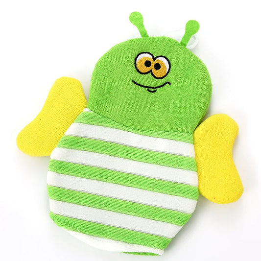 Gant de Toilette Enfant - FunGlove™ - Abeille Verte