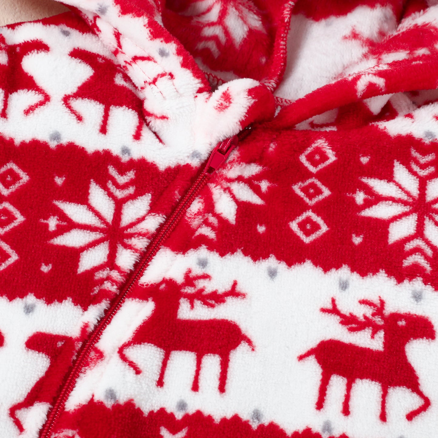 barboteuse bébé flocons neige noël zip protection