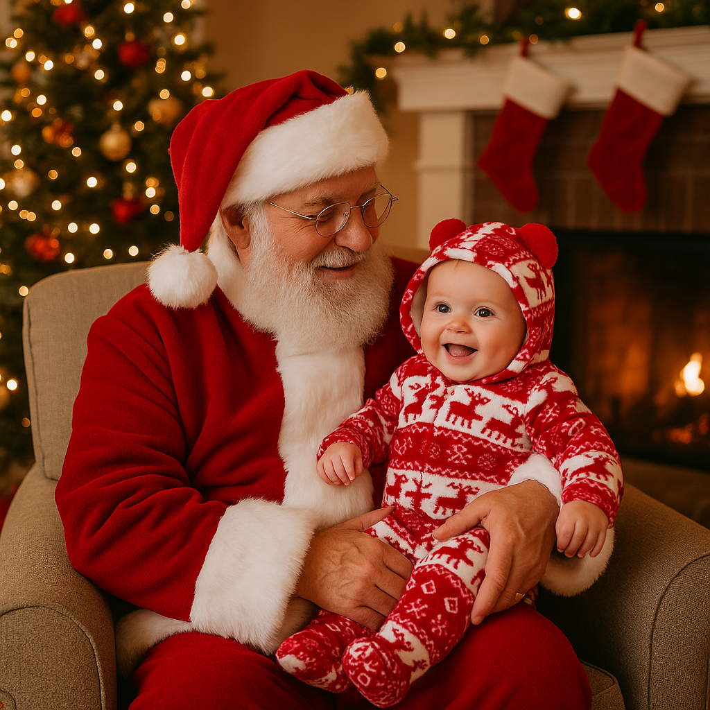 barboteuse bébé flocons neige noël père Noel bébé bras