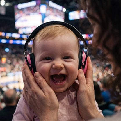 Casque anti bruit bébé rose bébé joyeux