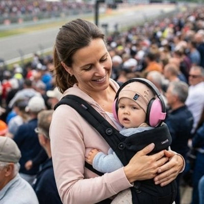 Casque anti bruit bébé rose maman concert 