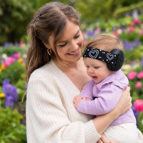 Casque anti bruit pour bébé confort optimal noir bébé maman