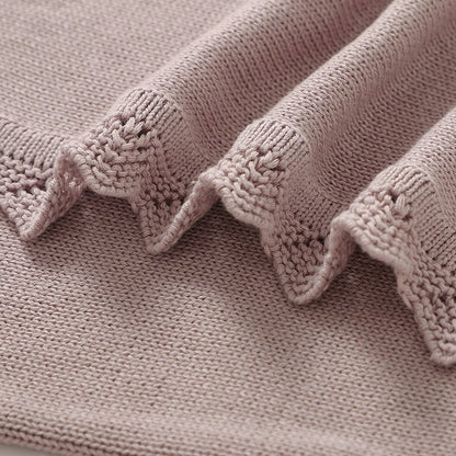 couverture bébé brodée élégante grise démo broderie 