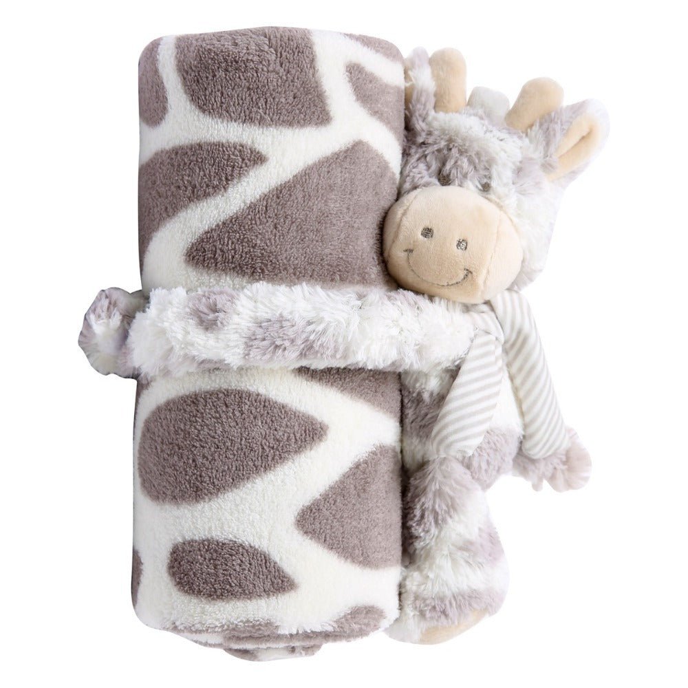 couverture bébé chaude lot polaire corail tacheté brun vache