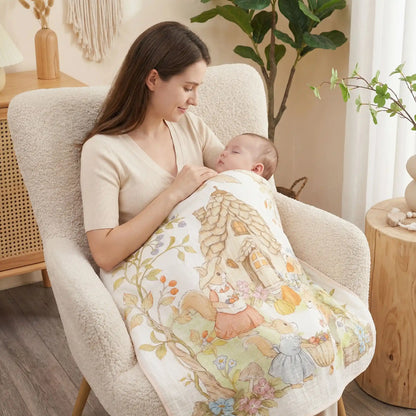 couverture bébé coton hyoallergénique tout usage bébé dort