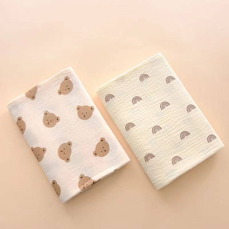 couverture bebe la totale 2 pièces ours et lignes