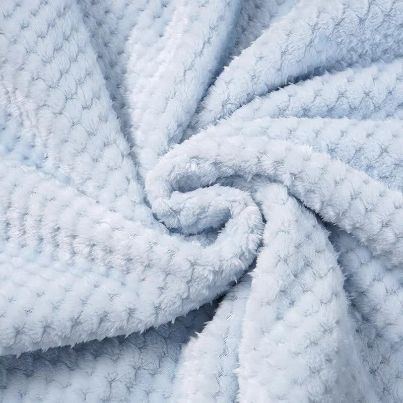couverture pour bébé polaire régulatrice bleu demo douceur