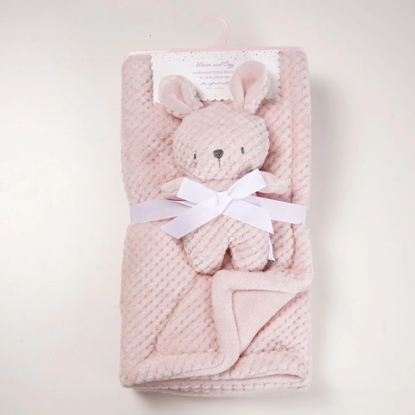 couverture pour bébé polaire régulatrice rose peluche