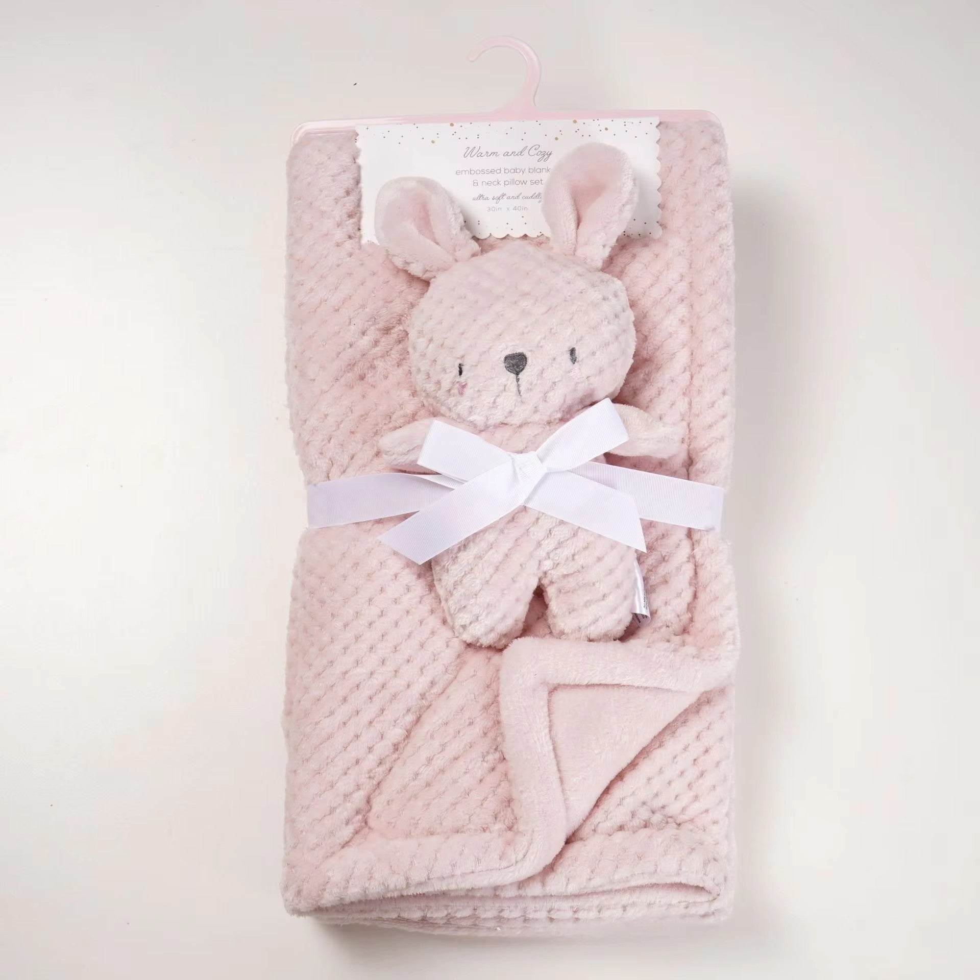 couverture pour bébé polaire régulatrice rose peluche
