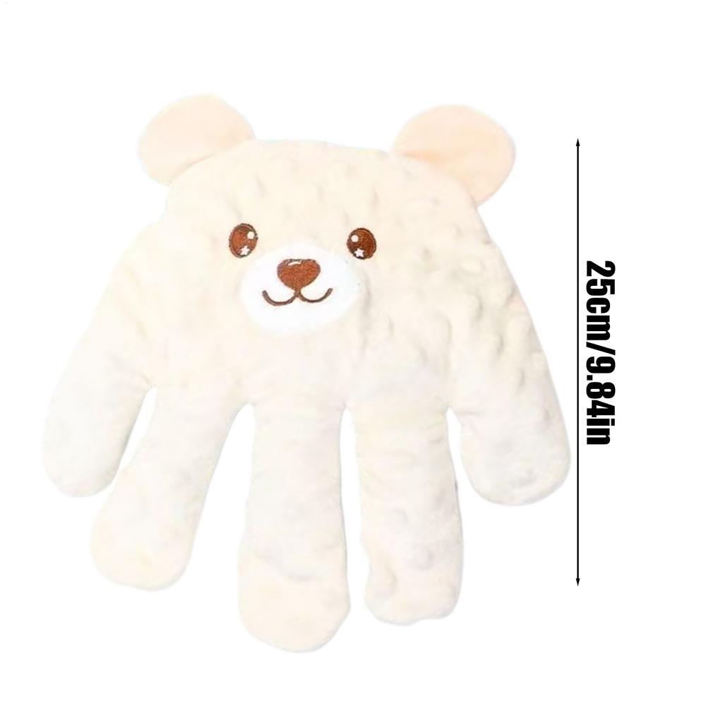 doudou bébé main magique toucher maternel blanc