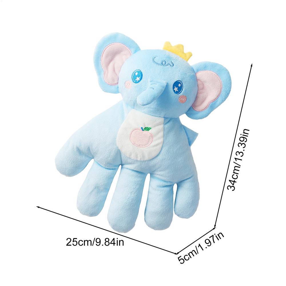 DOUDOU BEBE paume tapoteur apaisant éléphant bleu taille