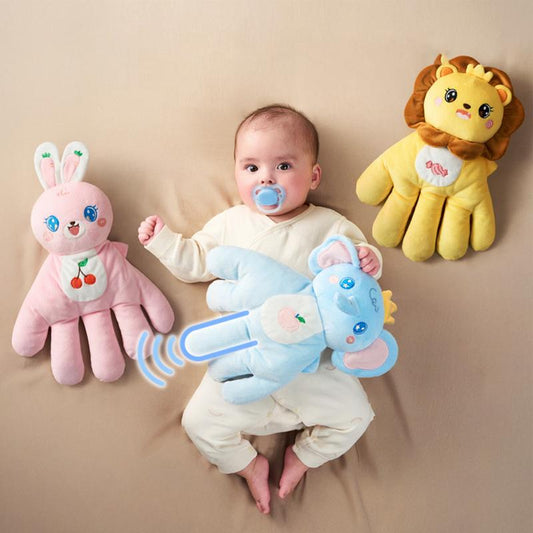 DOUDOU BEBE paume tapoteur apaisant lion éléphant bébé tétine