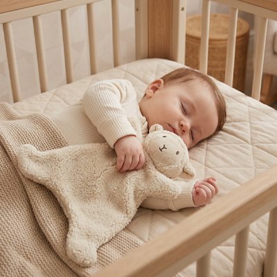 Doudou bebe petit agneau doux bébé dort paisiblement