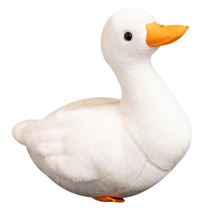 doudou canard blanc apaisant-réaliste 42cm