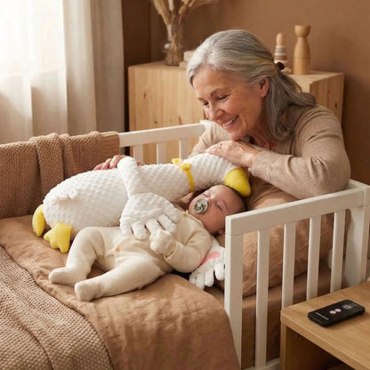 doudou canard massage apaisant  bébé calme grand-maman