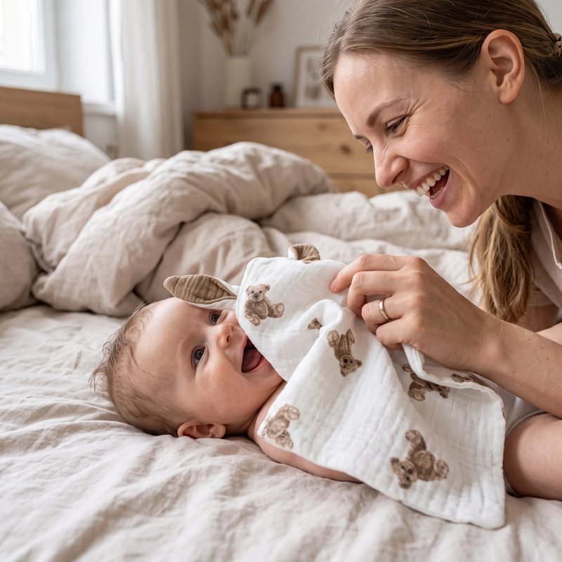 Doudou confort apaisant lapinou maman bébé routine dodo lien