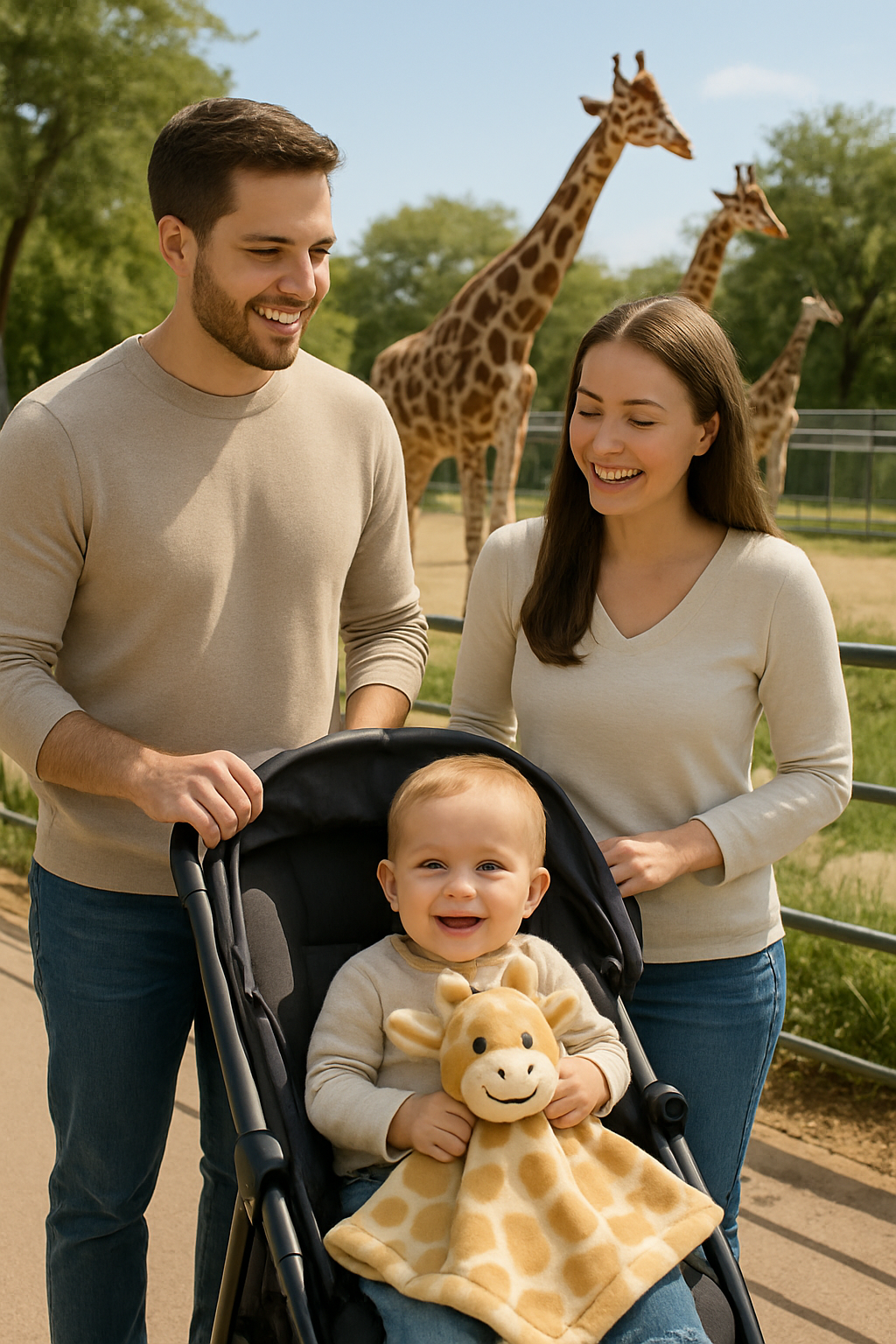 doudou girafe flanelle douce plat papa mama zoo