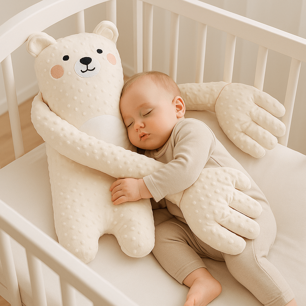 doudou instinct maternel ours bébé dort bras