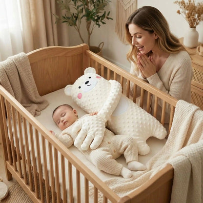 doudou instinct maternel ours bébé dort mama admire