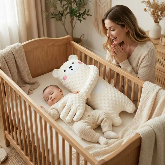 doudou instinct maternel ours bébé dort mama admire