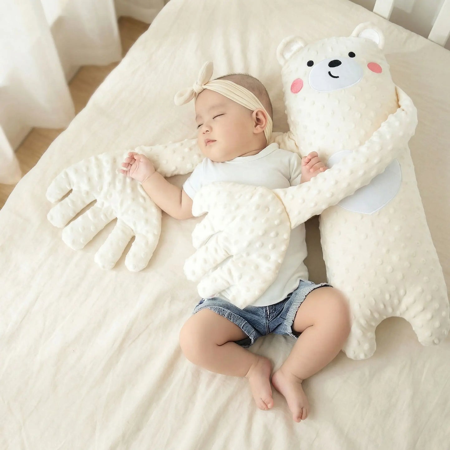 doudou instinct maternel ours bébé paisible dort