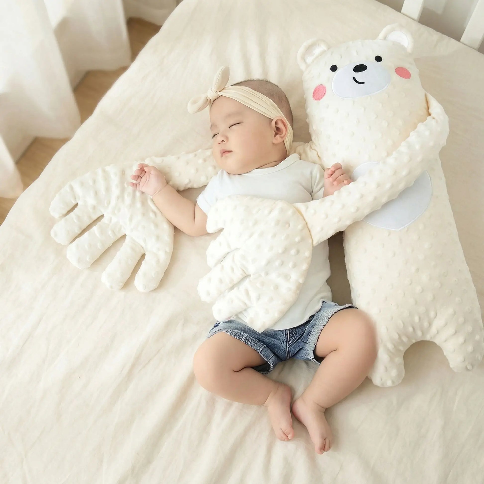 doudou instinct maternel ours bébé paisible dort
