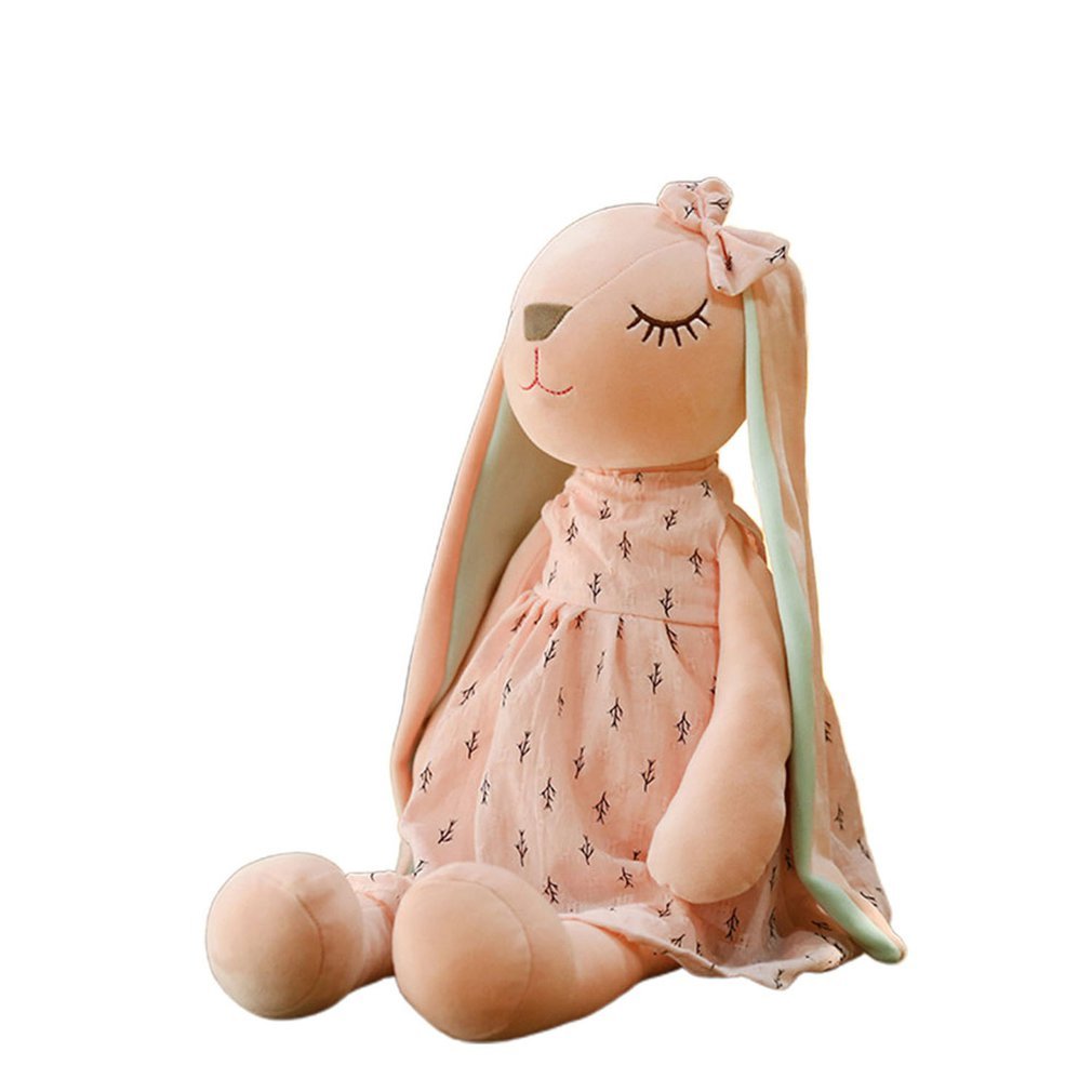 doudou lapin longues oreilles rose