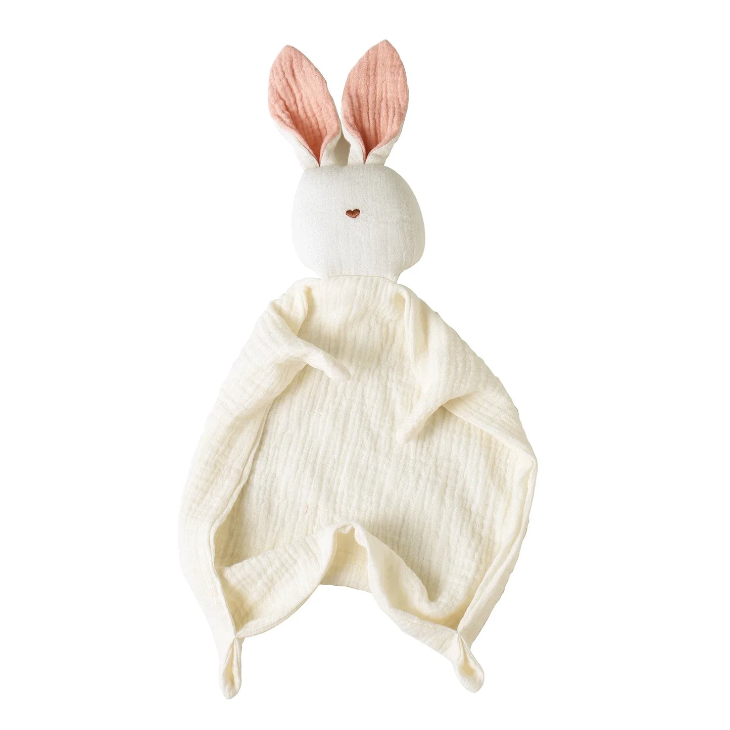 doudou lapin mousseline apaisante bébé calme couleur beige