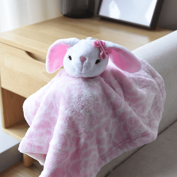 doudou lapin sommeil rose douceur nœud rose