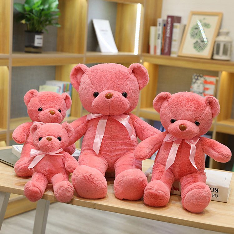 doudou-ours-nœud-rose-collection