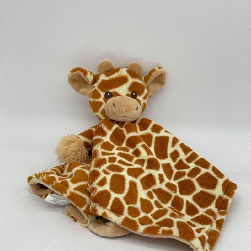 doudou plat girafe long cou taches bronze