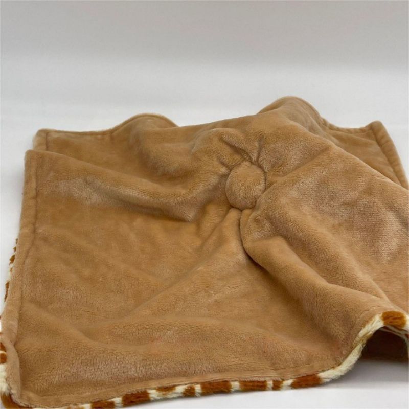 doudou plat girafe long cou vue envers couleur bronze