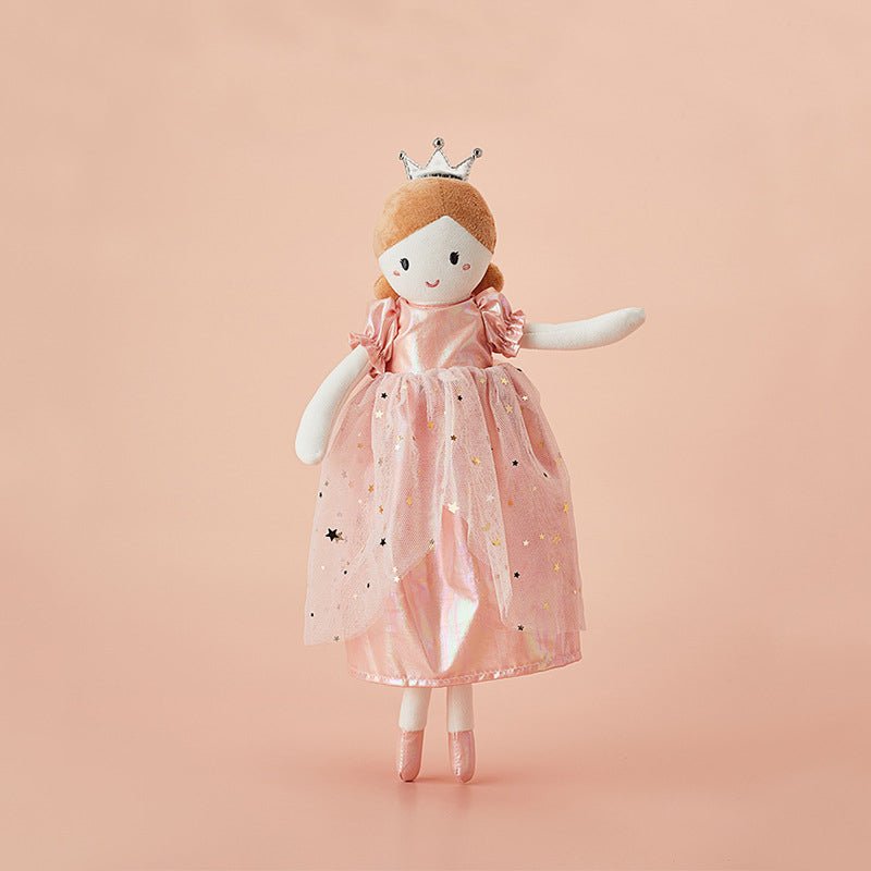 doudou princesse couronne robe rose étoilés