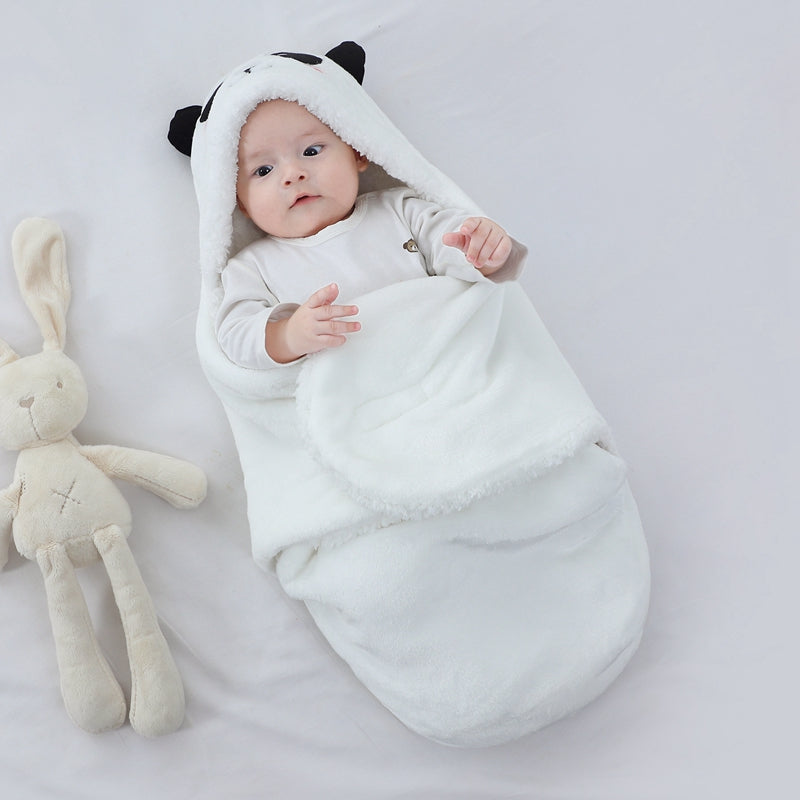 gigoteuse bébé hiver Doublecosy ours blanc bébé enveloppé