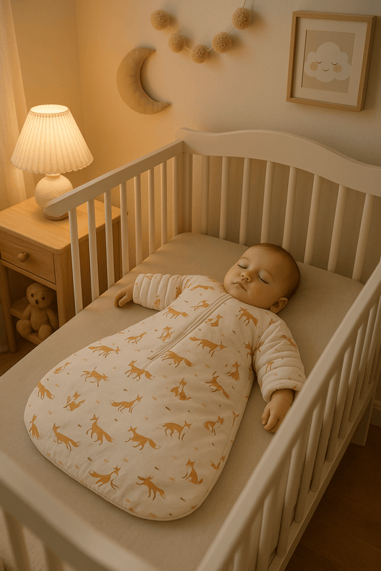 gigoteuse hiver renard bébé dort lit