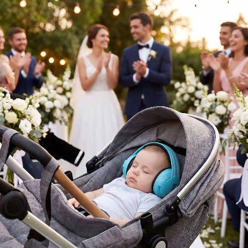 meilleur casque anti bruit bébé ajustable bleu bebe parents mariage